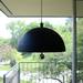 The Elerts found this atomic-style pull-down lamp in the basement when they moved in.  Melanie Maxwell | AnnArbor.com